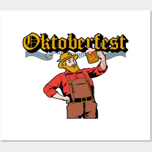 Oktoberfest Lederhosen Festival Posters and Art